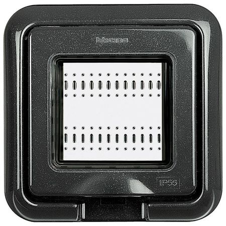 Рамка 2 модуля BTicino LIVING LIGHT, серый, 24602L