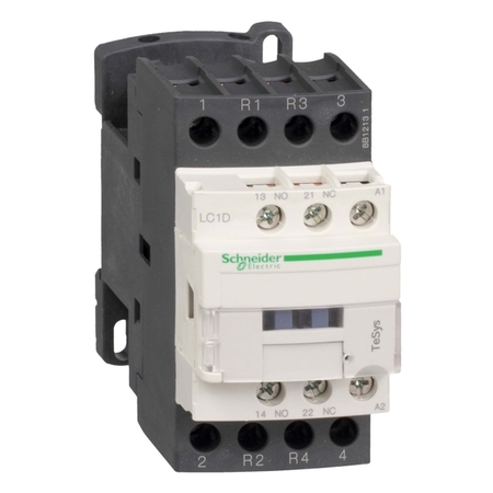 Контактор Schneider Electric TeSys LC1D 2P 25А 400/220В DC 11кВт, LC1D258MD