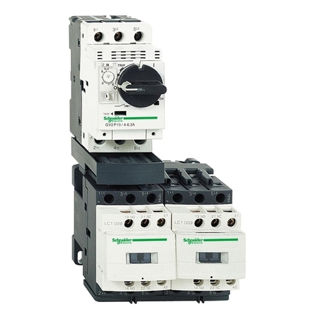 Реверсивный пускатель Schneider Electric TeSys GV2DP 0.4А, 0.09кВт 400/24В, GV2DP203M7