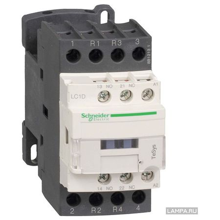 Контактор Schneider Electric TeSys LC1D 4P 20А 400/400В AC 4кВт, LC1D098V7