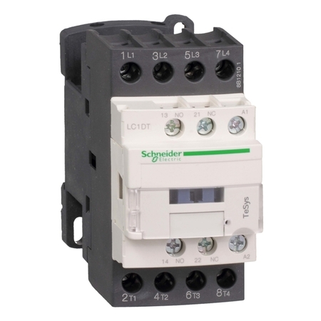 Контактор Schneider Electric TeSys LC1D 4P 12А 400/24В AC 5.5кВт, LC1DT25B7