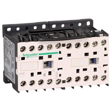 Реверсивный контактор Schneider Electric TeSys LP5K 3P 12А 400/24В DC 5.5кВт, LP5K1201BW3