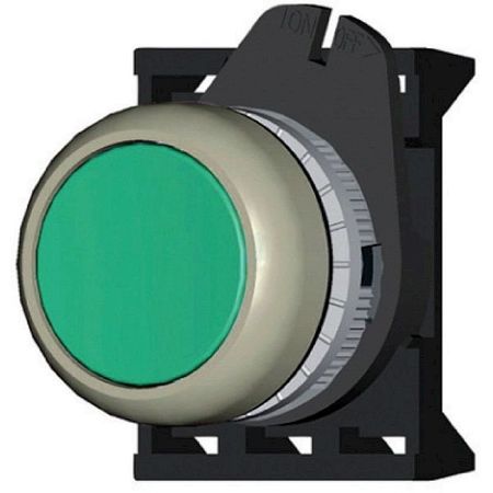 Кнопка DKC Quadro 22.5 мм, IP65, Зеленый, ABDLM2