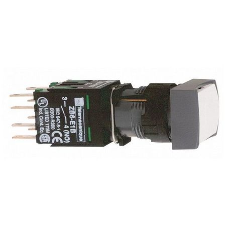 Кнопка Schneider Electric Harmony 16 мм, IP65, Белый, XB6DA15B