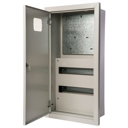 Распределительный шкаф DEKraft ЩРУВ 30 мод., IP31, встраиваемый, сталь, серая дверь, 30304DEK