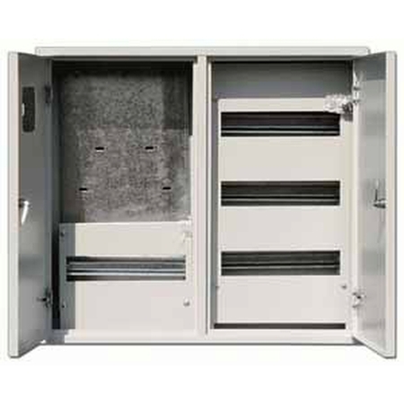 Распределительный шкаф DEKraft ЩРУН, 48 мод., IP31, навесной, сталь, белая дверь, 30404DEK