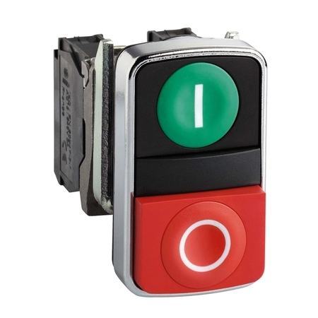 Кнопка двойная Schneider Electric Harmony 22 мм, IP66, Красный, XB4BL73415