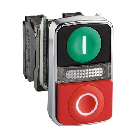 Кнопка двойная Schneider Electric Harmony 22 мм, IP66, Красный, XB4BW73731B5