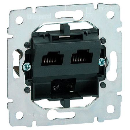 Механизм розетки 2xRJ45 Cat.5 Legrand GALEA LIFE, 775766