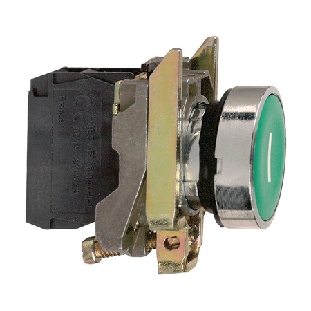 Кнопка Schneider Electric Harmony 22 мм, IP66, Зеленый, XB4BA3311