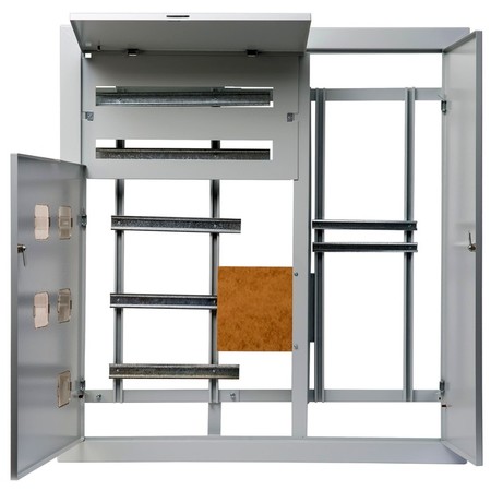 Этажный щит DEKraft ЩЭ-5 мод., IP31, встраиваемый, сталь, серая дверь, 30713DEK