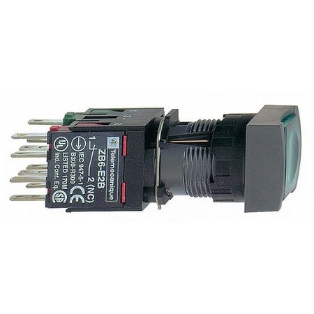 Кнопка Schneider Electric Harmony 16 мм, 24В, IP65, Зеленый, XB6CF3B1B