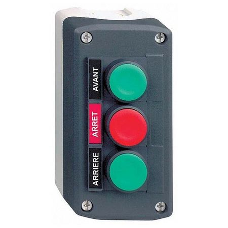 Кнопочный пост Schneider Electric Harmony XALD, 3 кнопки, XALD311