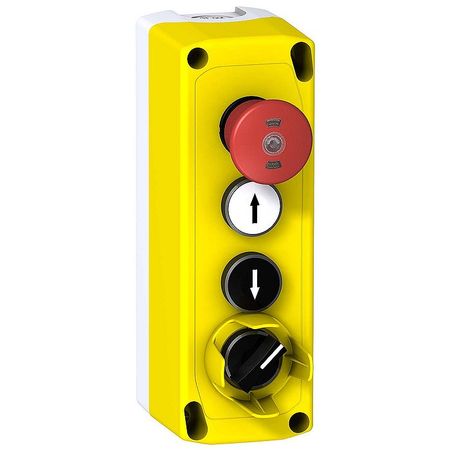 Кнопочный пост Schneider Electric Harmony XALF, 3 кнопки, XALFK4001