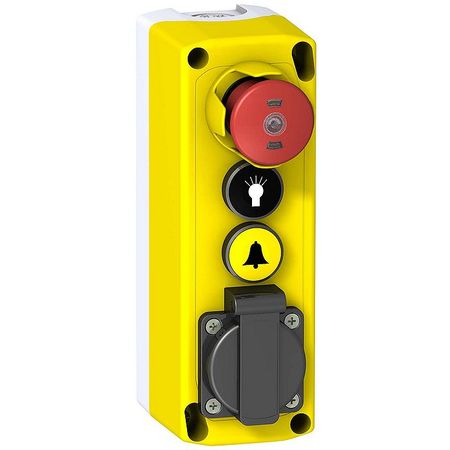 Кнопочный пост Schneider Electric Harmony XALF, 3 кнопки, XALFK3011E