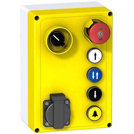 Кнопочный пост Schneider Electric Harmony XALF, 5 кнопок, 1 переключатель, XALFP6003E