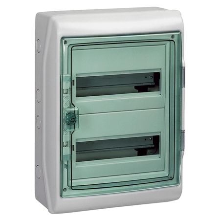 Распределительный шкаф Schneider Electric KAEDRA, 36 мод., IP65, навесной, пластик, зеленая дверь, 13984