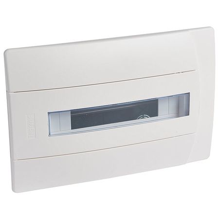 Распределительный шкаф Legrand Practibox 12 мод., IP40, встраиваемый, пластик, белая дверь, с клеммами, 601117