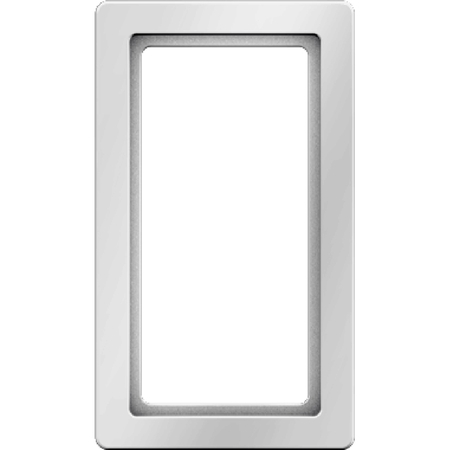 Рамка с большим вырезом Berker Q.1, вертикальная, белый бархат, 13096089