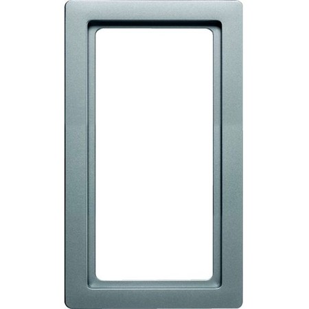 Рамка с большим вырезом Berker Q.1, вертикальная, алюминий бархатный, 13096084