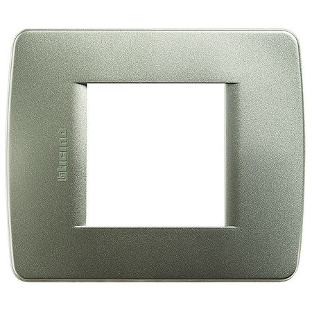 Рамка 2 модуля BTicino LIVING LIGHT, зеленый металлик, C4802VM