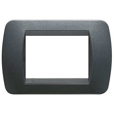 Рамка 3 модуля BTicino LIVING LIGHT, темная сталь, L4803PA