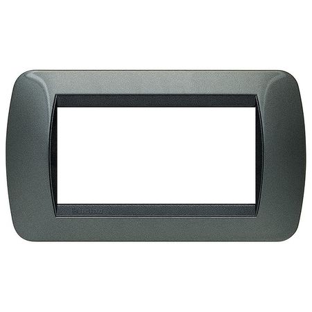 Рамка 4 модуля BTicino LIVING LIGHT, темная сталь, L4804AC
