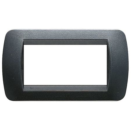 Рамка 4 модуля BTicino LIVING LIGHT, темная сталь, L4804PA