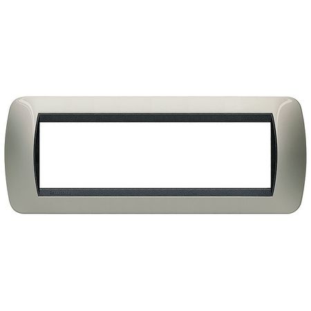 Рамка 7 модулей BTicino LIVING LIGHT, светлый титан, L4807TC