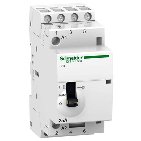 Модульный контактор Schneider Electric iCT 4P 25А 400/24В AC, A9C21134