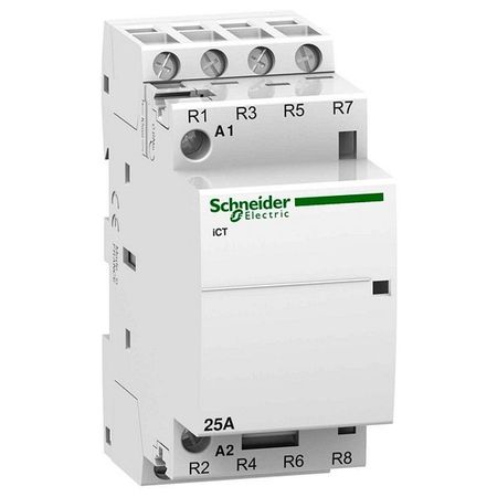 Модульный контактор Schneider Electric iCT 4P 25А 400/24В AC, A9C20137