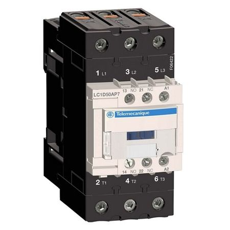 Контактор Schneider Electric TeSys LC1D EVERLINK 3P 80А 440/230В AC 22кВт, LC1D50AP7