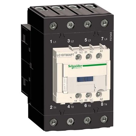 Контактор Schneider Electric TeSys LC1D EVERLINK 4P 80А 440/230В AC 30кВт, LC1DT80AP7