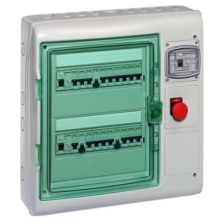 Распределительный шкаф Schneider Electric KAEDRA, 24 мод., IP65, навесной, пластик, дверь, 13991