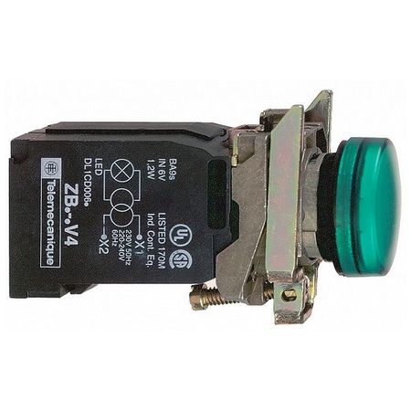 Лампа сигнальная Schneider Electric Harmony, 22мм, 220В, AC, Зеленый, XB4BV43