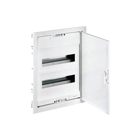 Распределительный шкаф Legrand Nedbox 48 мод., IP40, встраиваемый, пластик, бежевая дверь, с клеммами, 001414