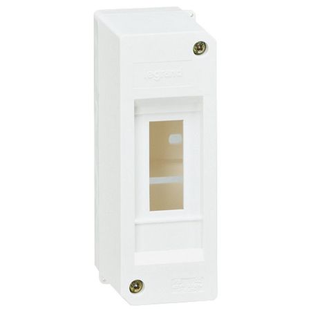 Распределительный шкаф Legrand Mini S, 2 мод., IP30, навесной, пластик, дверь, 001356