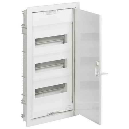 Распределительный шкаф Legrand Nedbox 36 мод., IP40, встраиваемый, сталь, бежевая дверь, с клеммами, 001433
