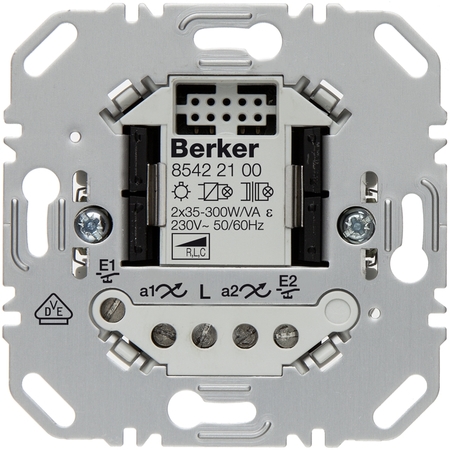 Механизм клавишного светорегулятора-переключателя Berker BERKER. NET, 300 Вт, 85422100