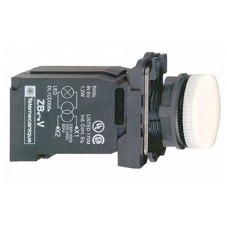 Лампа сигнальная Schneider Electric Harmony, 22мм, 220В, AC, Белый, XB5AV41