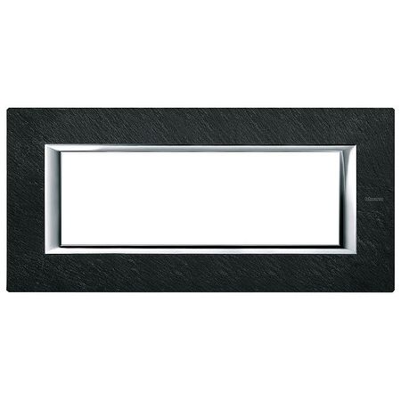 Рамка 6 модулей BTicino AXOLUTE, горизонтальная, ардезия, HA4806RLV