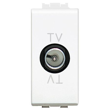 Розетка TV BTicino LIVING LIGHT, оконечная, белый, N4202D