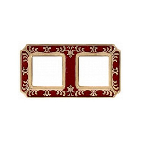 Рамка 2 поста FEDE SMALTO ITALIANO, ruby red, FD01352ROEN