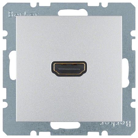 Розетка HDMI Berker, алюминий, 3315431404
