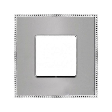 Рамка 1 пост FEDE BELLE EPOQUE, matt chrome/bright chrome, FD01431CMCB