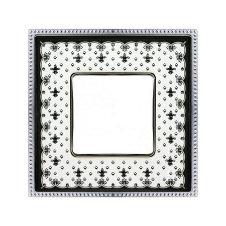 Рамка 1 пост FEDE BELLE EPOQUE, black lys/bright chrome, FD01471NECB