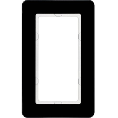 Рамка с большим вырезом Berker Q.7, вертикальная, черное стекло, 13096076