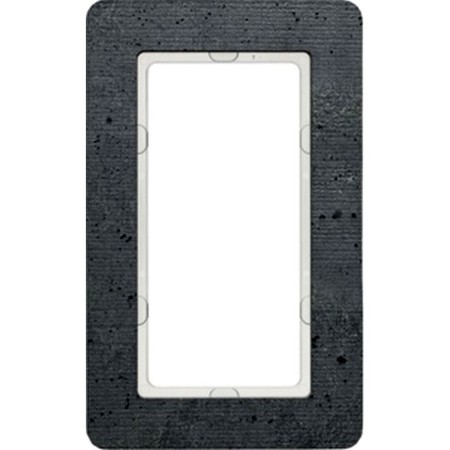 Рамка с большим вырезом Berker Q.7, вертикальная, бетон, 13096020