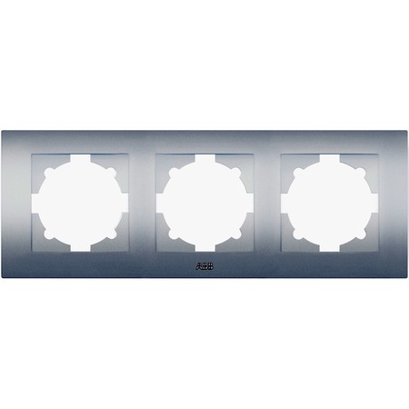 Рамка 3 поста ABB COSMO, алюминий, 612-011000-227