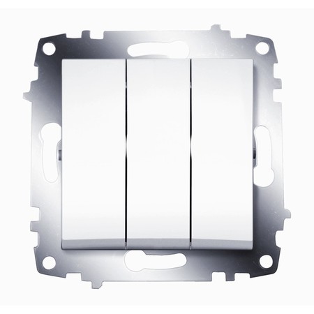 Выключатель 3-клавишный ABB COSMO, белый, 619-010200-254